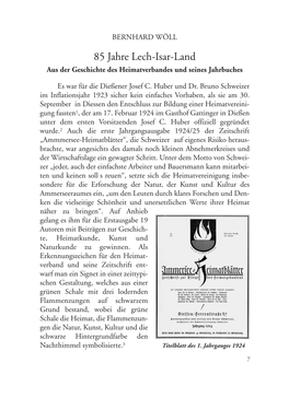 85 Jahre Lech-Isar-Land Aus Der Geschichte Des Heimatverbandes Und Seines Jahrbuches