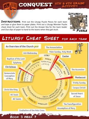 Liturgy Cheat Sheet for Each Team
