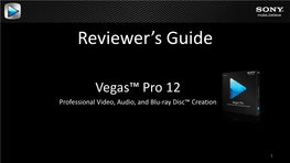 Reviewer's Guide
