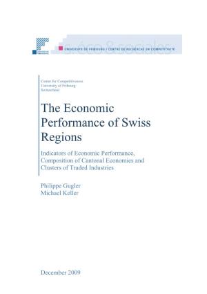 The Economic Performance of Swiss Regions – Center for Competitiveness, 2009