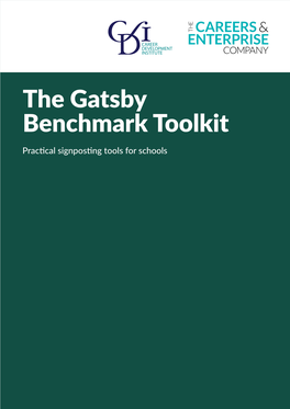 The Gatsby Benchmark Toolkit Practical Signposting Tools for Schools
