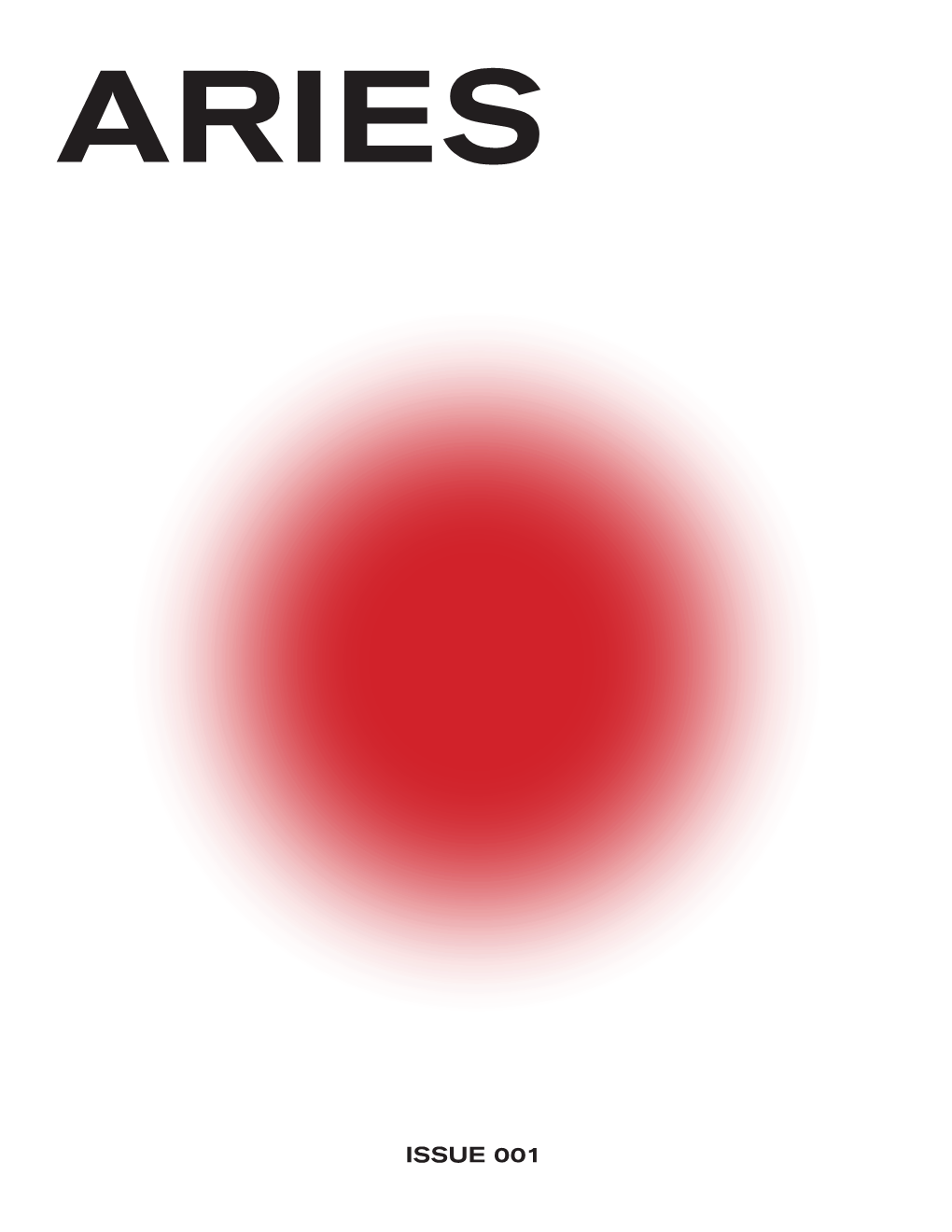 Issue 001 Aries Masthead Contents