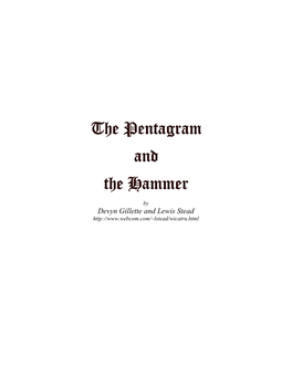 The Pentagram and the Hammer