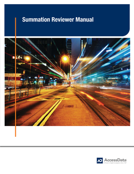 Summation Reviewer Manual