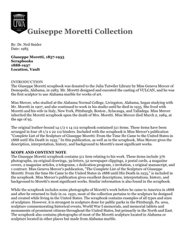 Guiseppe Moretti Collection