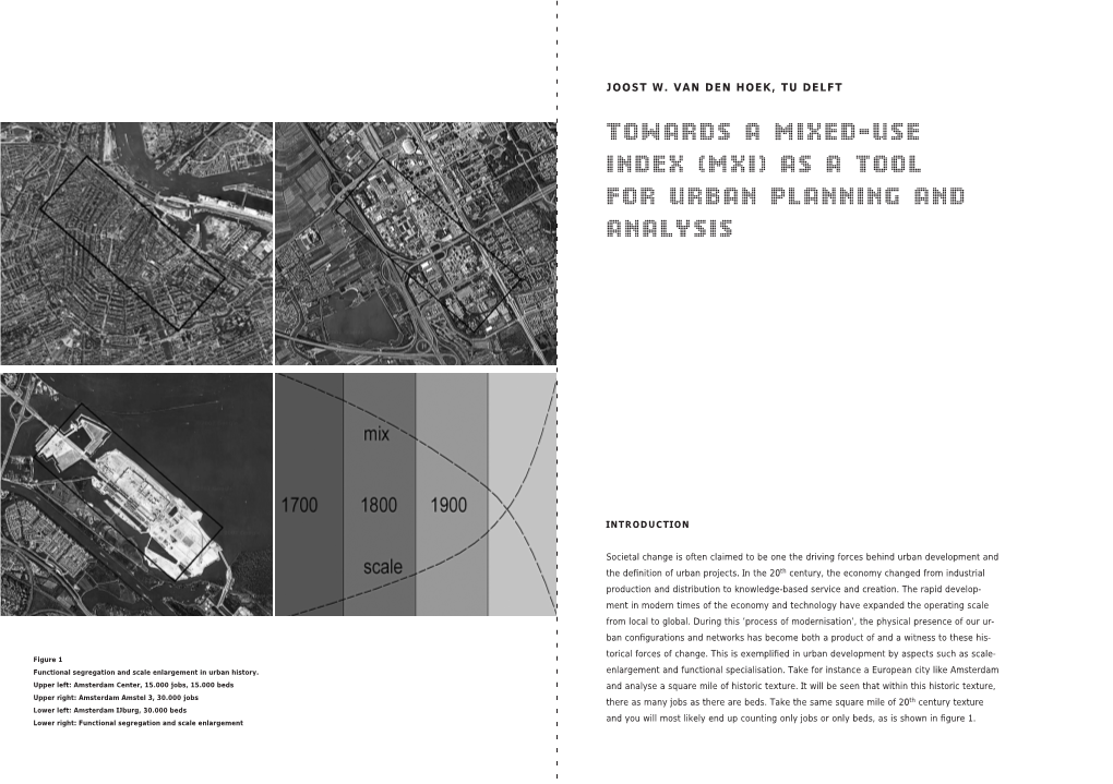 Towards a Mixed-Use Index (MXI) As a Tool for Urban Planning and Analysis