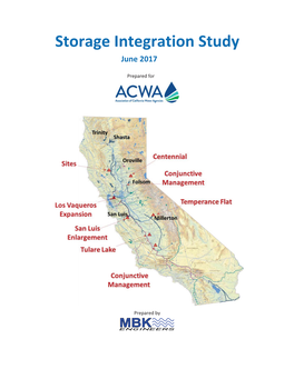 ACWA Storage Integration Study