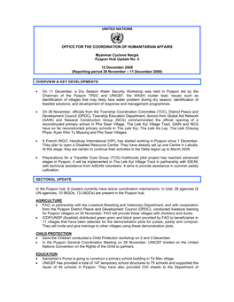 United Nations Office for the Coordination Of
