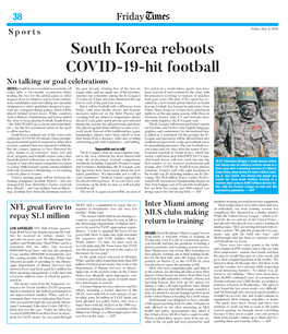 South Korea Reboots COVID-19-Hit Football