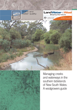 Managing Creeks and Waterways in the Southern Tablelands of NSW