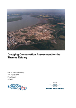 Dredging Conservation Assessment for the Thames Estuary