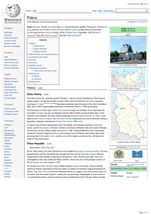 Pskov from Wikipedia, the Free Encyclopedia Coordinates: 57°49′N 28°20′E