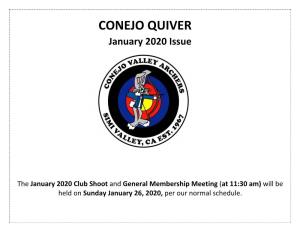 CONEJO QUIVER January 2020 Issue