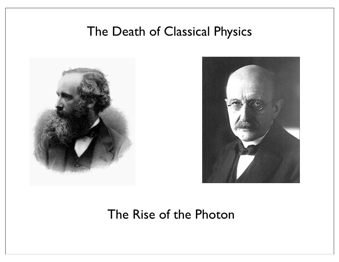 The Rise of the Photon the Death of Classical Physics