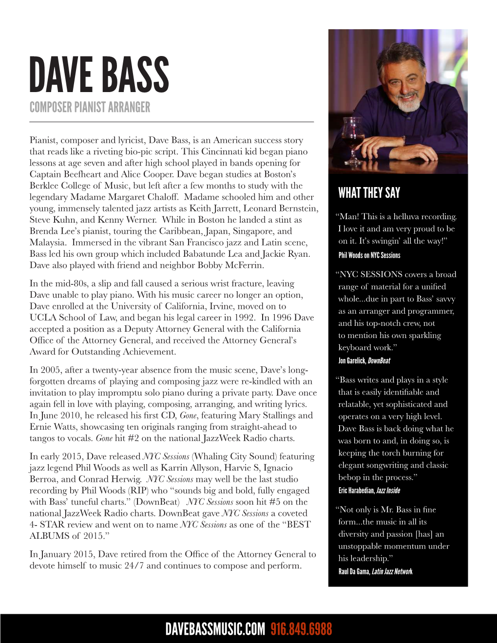 Dave Bass Composer Pianist Arranger