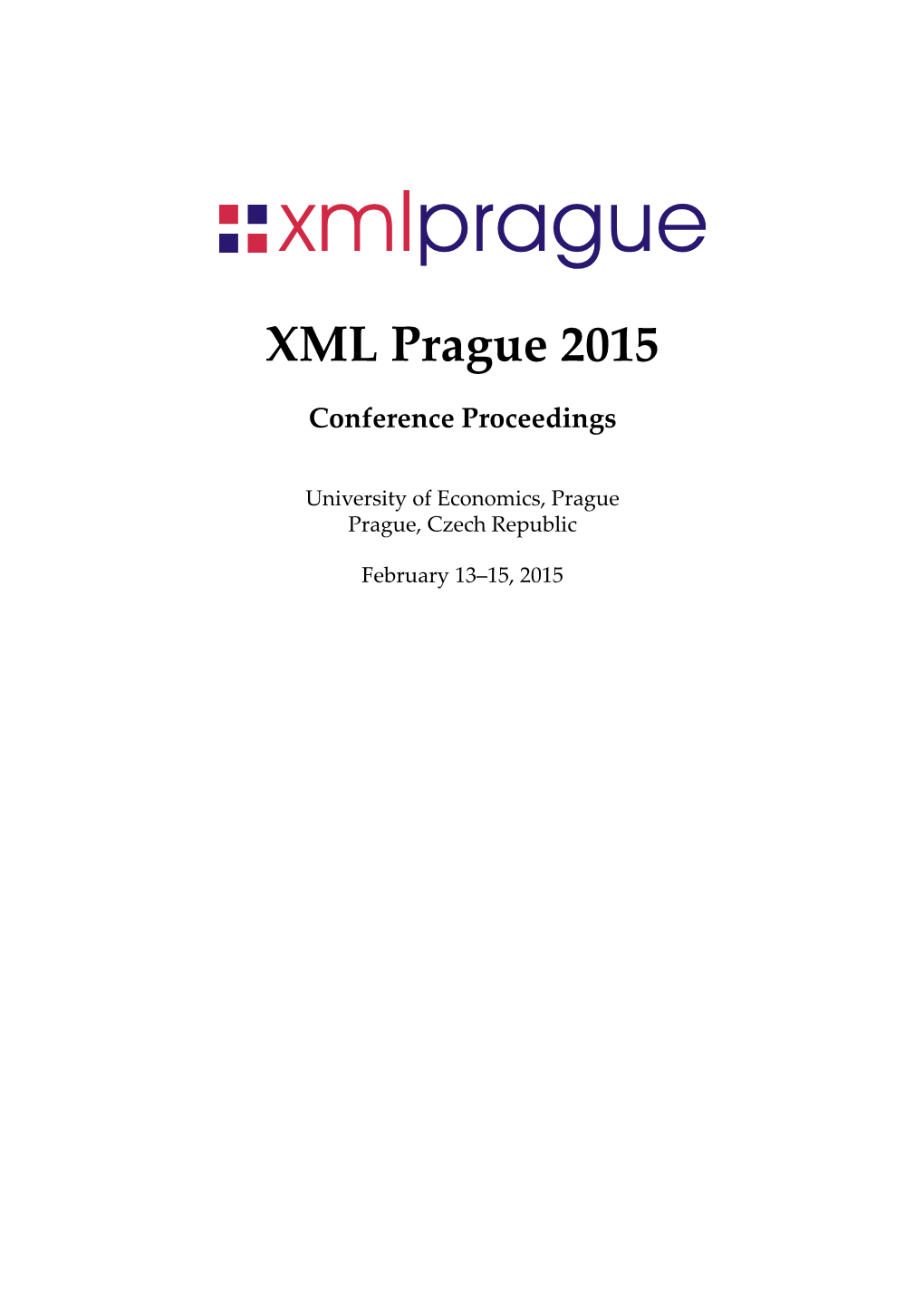 XML Prague 2015