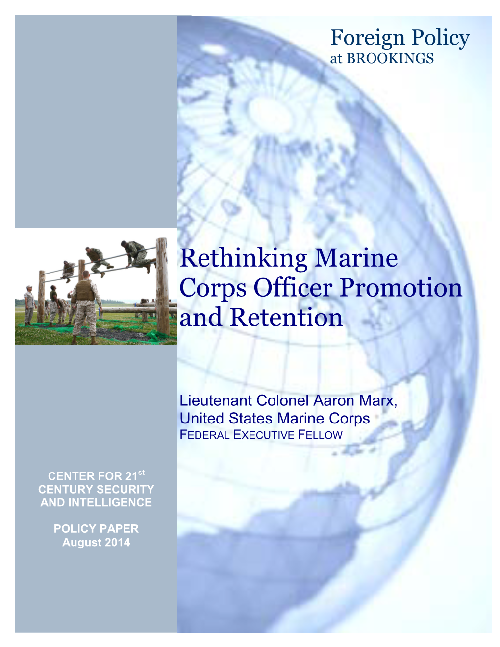 Rethinking Marine Corps Officer Promotion and Retention