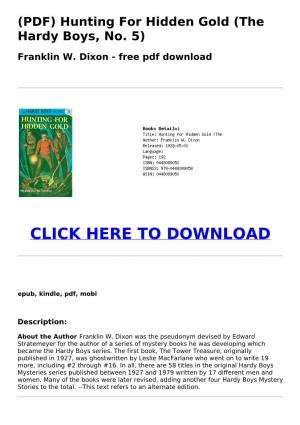 (PDF) Hunting for Hidden Gold (The Hardy Boys, No