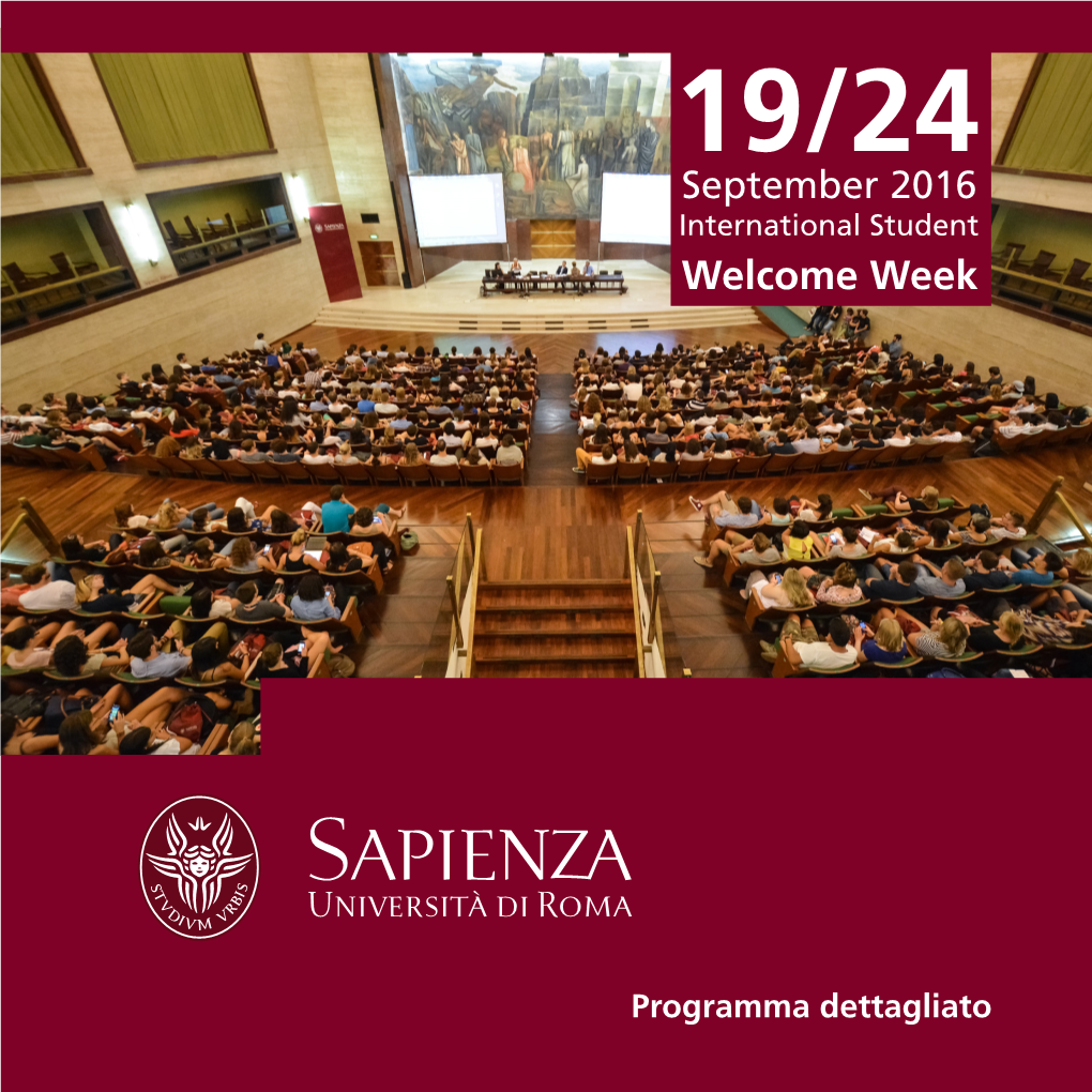 Programma Dettagliato Presentazioni Istituzionali