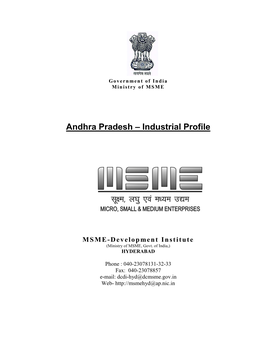 Andhra Pradesh – Industrial Profile