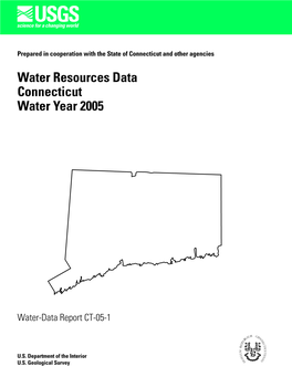 Water Resources Data Connecticut Water Year 2005
