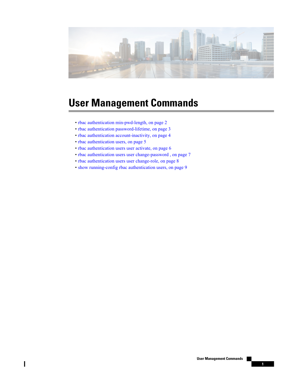 User Management Commands
