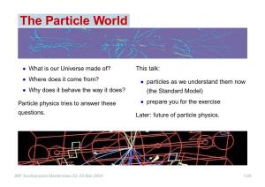 The Particle World