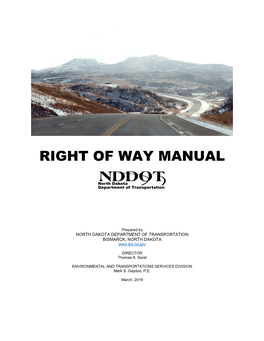 Right of Way Manual