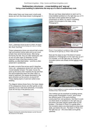 Sedimentary Structures – Cross-Bedding and 'Way-Up' Using