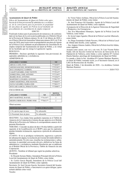 41 Butlletí Oficial Boletín Oficial