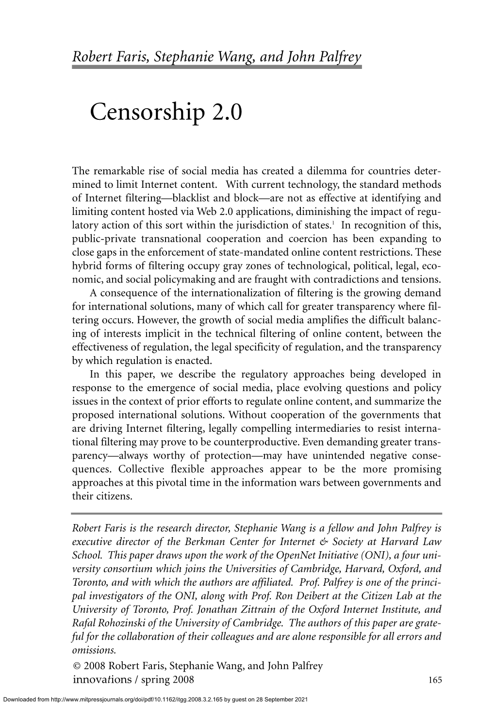 Censorship 2.0