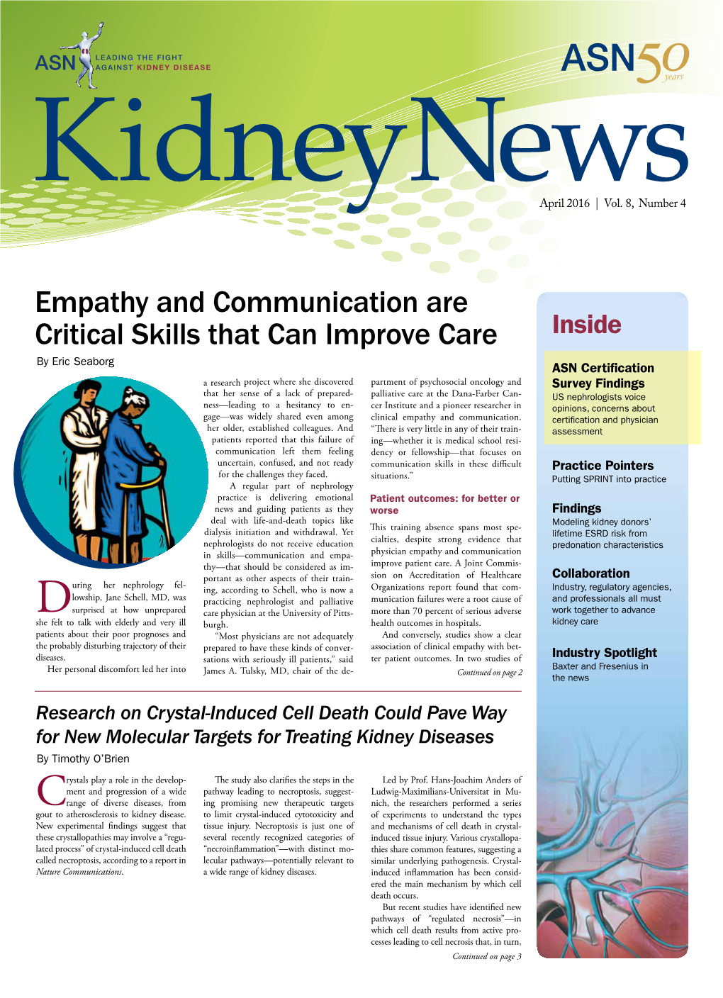 Kidney News | April 2016
