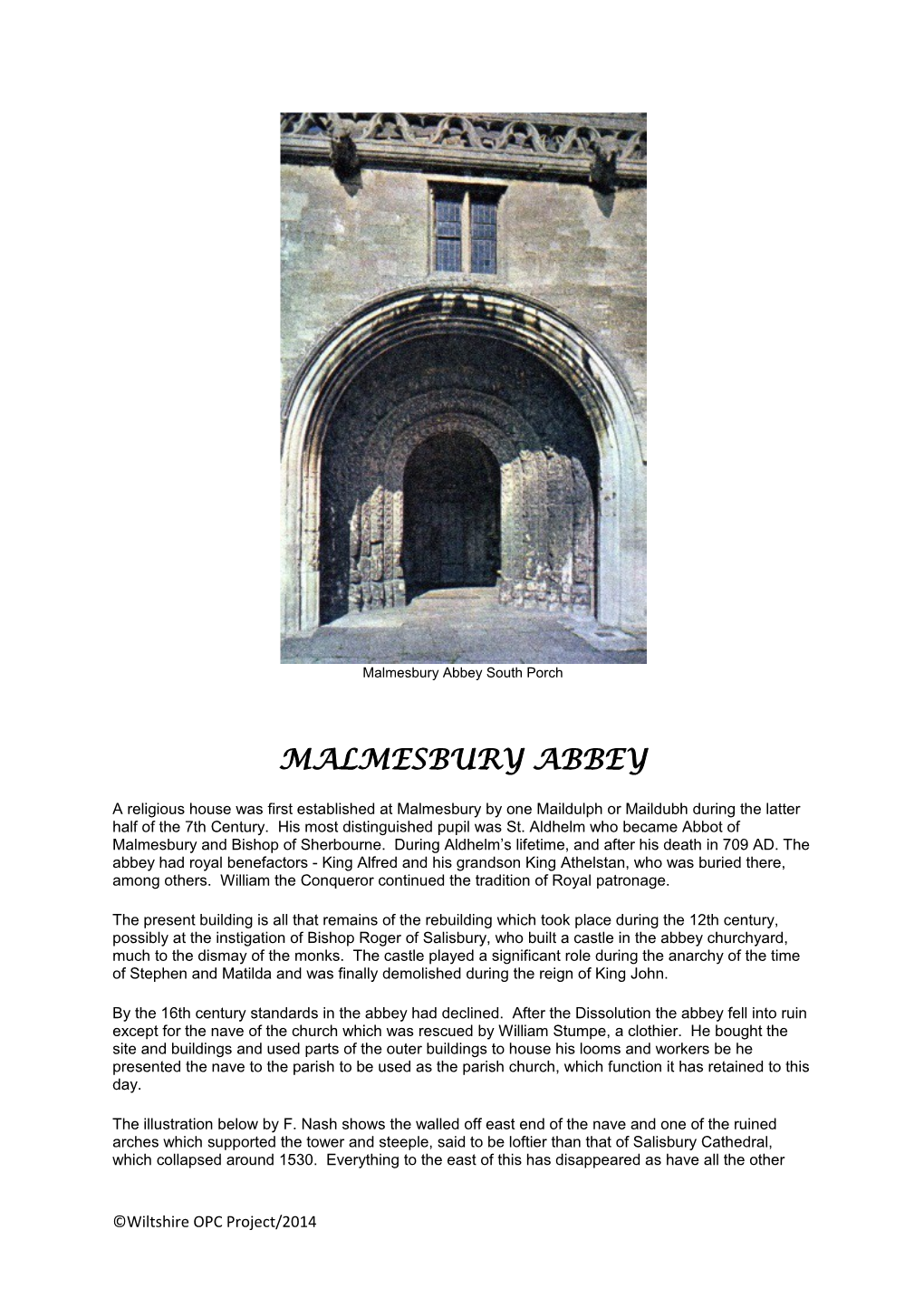 Malmesbury Abbey South Porch