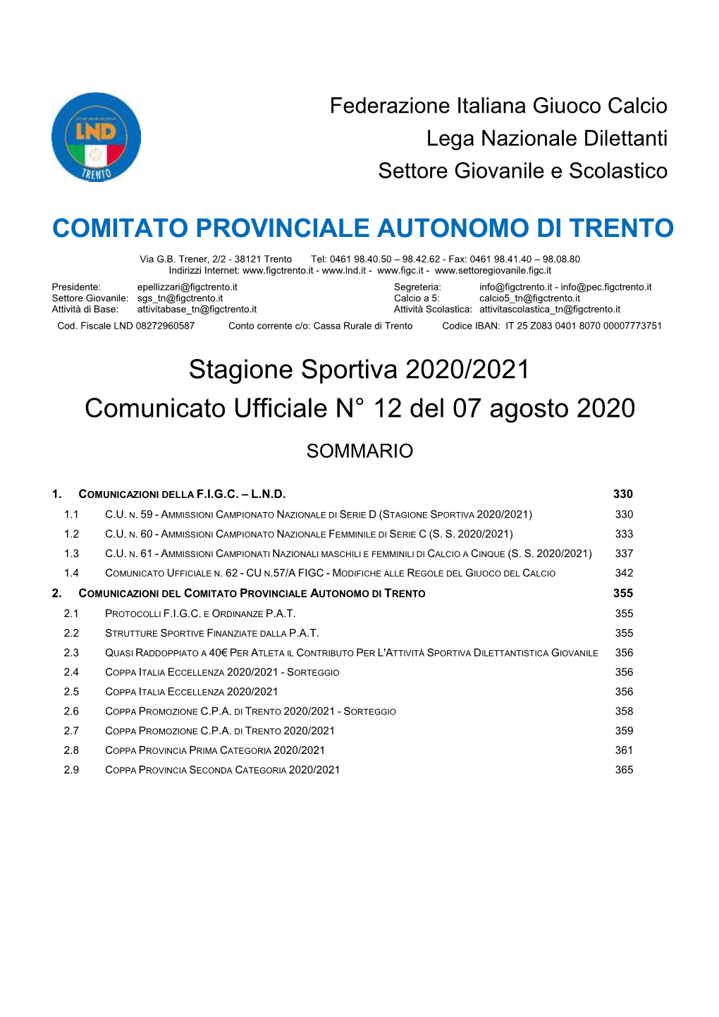 Comitato Provinciale Autonomo Di Trento