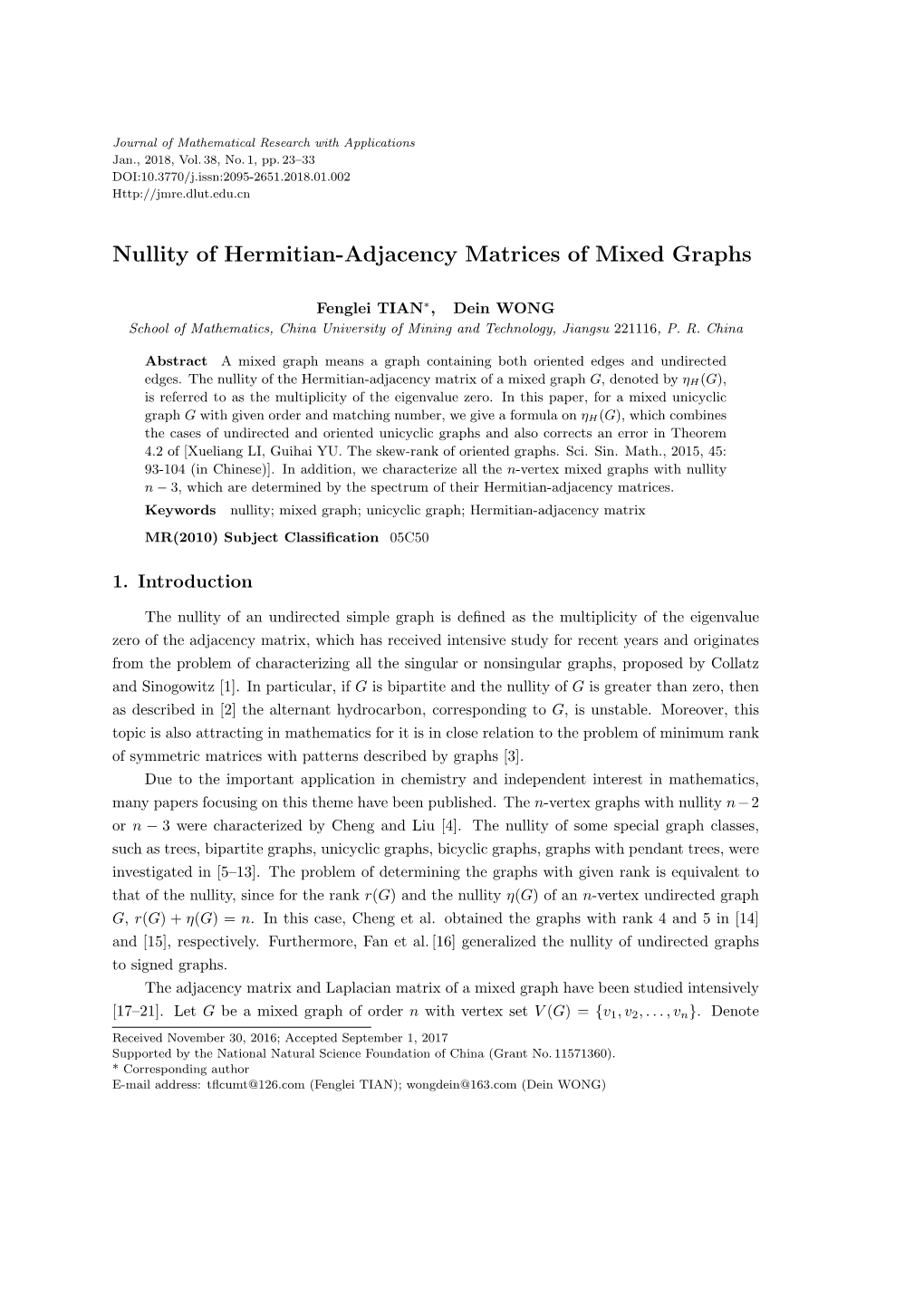 Nullity of Hermitian-Adjacency Matrices of Mixed Graphs