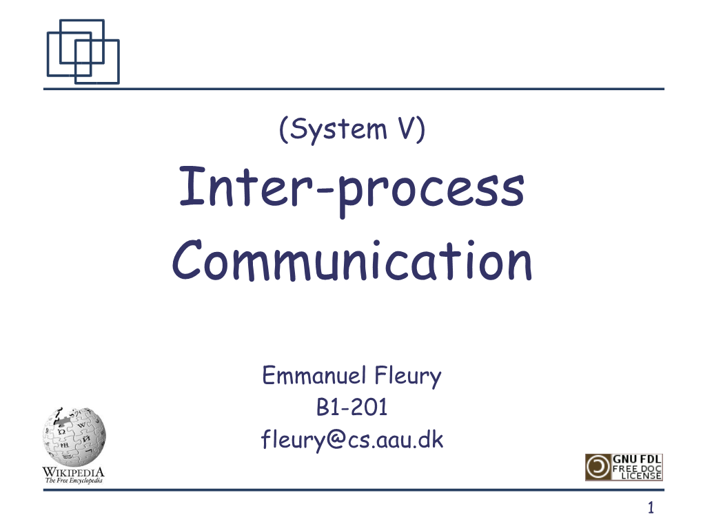 Inter-Process Communication