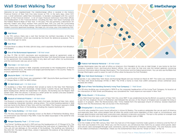 Wall Street Walking Tour