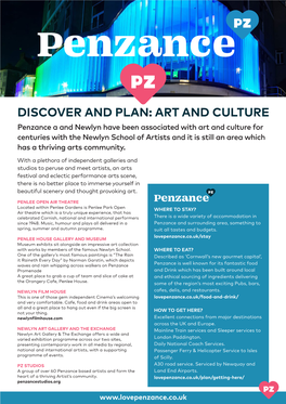 Discover and Plan: Art and Culture