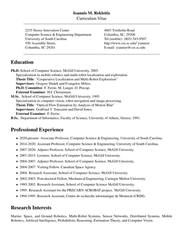 Education Professional Experience Research Interests