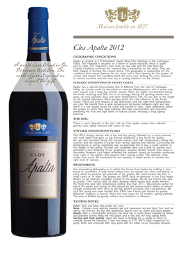 Clos Apalta 2012