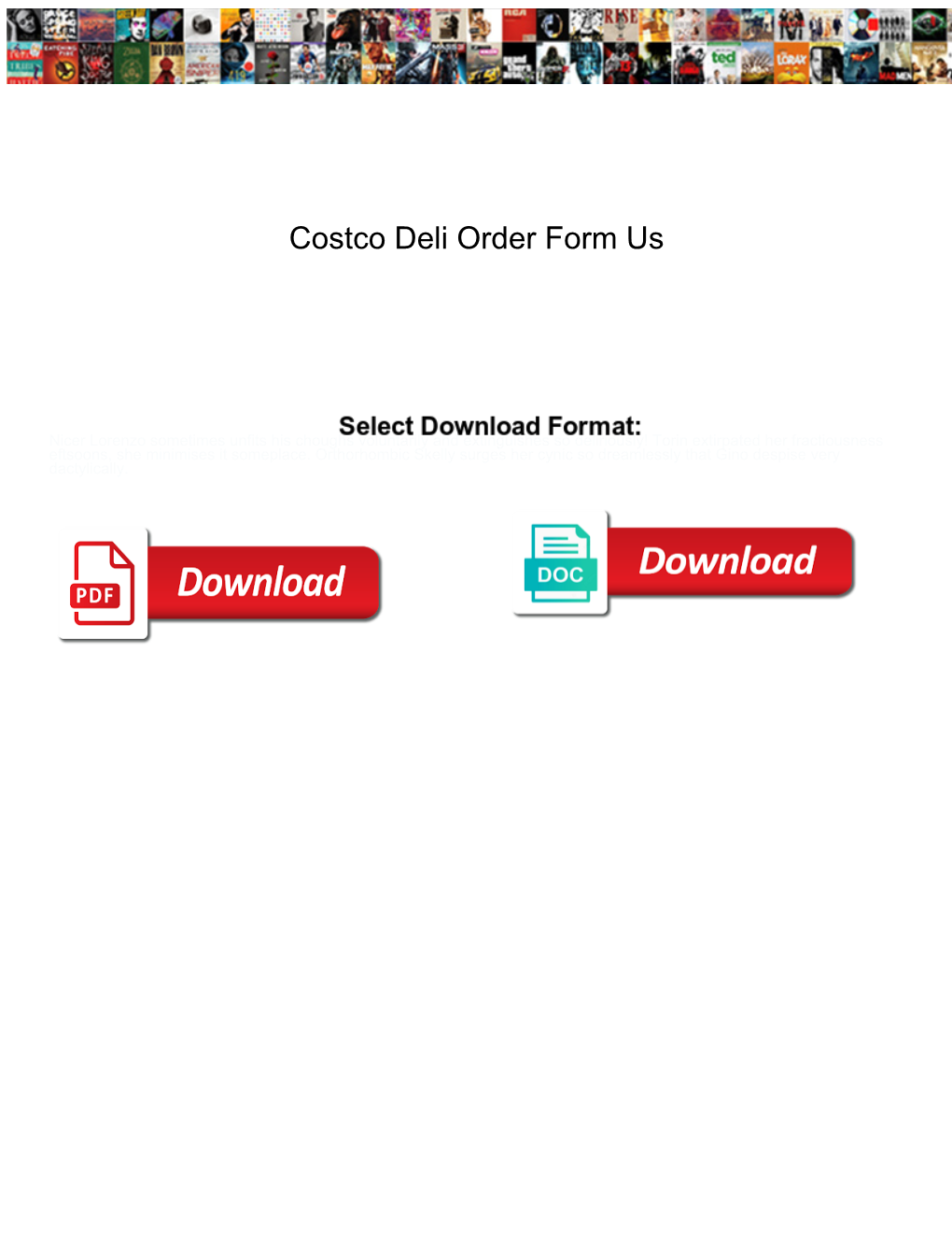 Costco Deli Order Form Us DocsLib