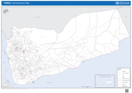 YEMEN: Administrative Map N 44 46 48 50 52 9 RI 1 P