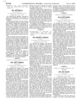 CONGRESSIONAL RECORD— Extensions of Remarks E1140 HON