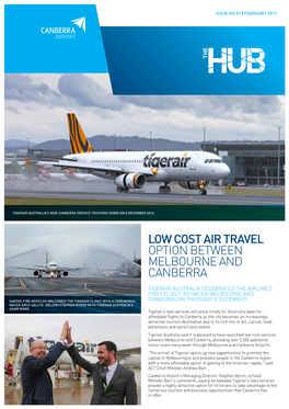 Low Cost Air Travel Option Between Melbourne and Canberra