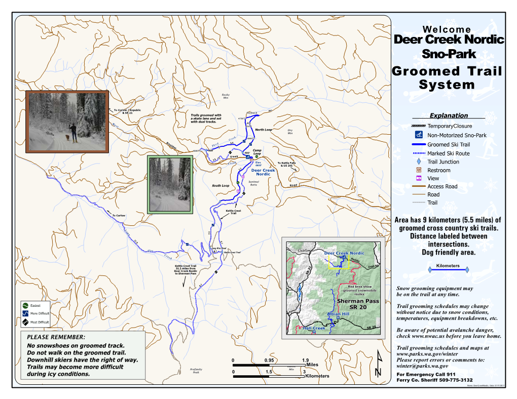 Deer Creek Nordic Sno-Park Groomed Trail System Rocky Mtn