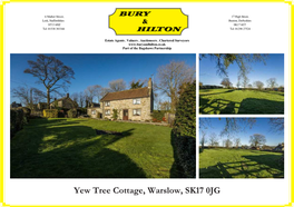 Yew Tree Cottage, Warslow, SK17 0JG