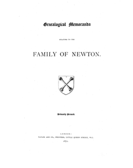 Family of Newton