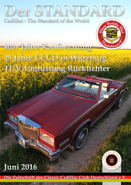 25 Jahre CCCD in Würzburg 80Er Jahre Kaufberatung Juni 2016 TÜV