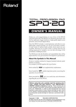 Owner's Manual