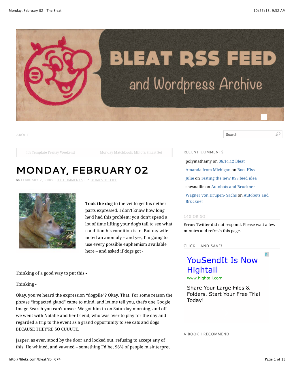Monday, February 02 | the Bleat